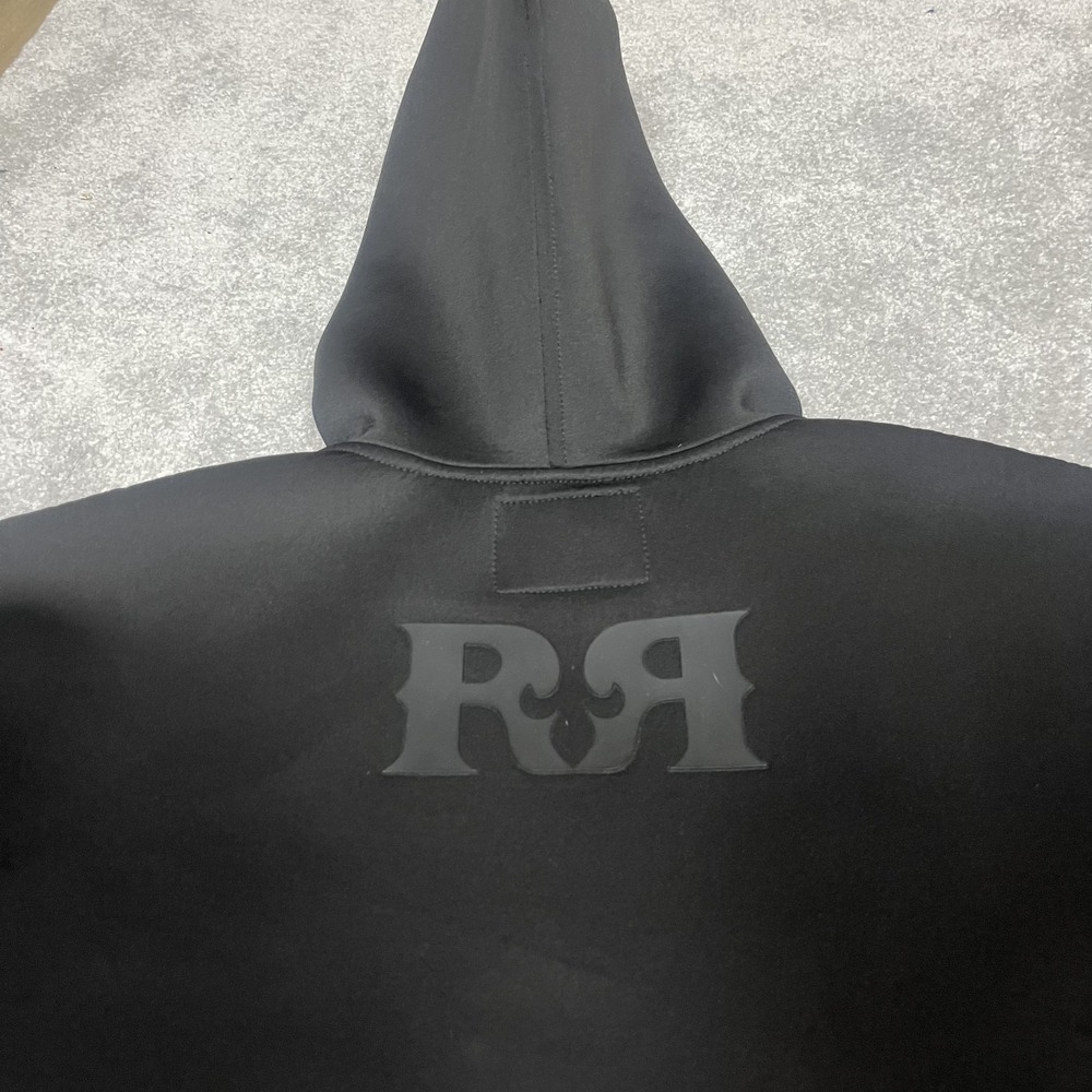 Rock Revival Hoodie Mens XL Black Pullover Sweatshirt Logo Embossed Pocket XL - Picture 6 of 7